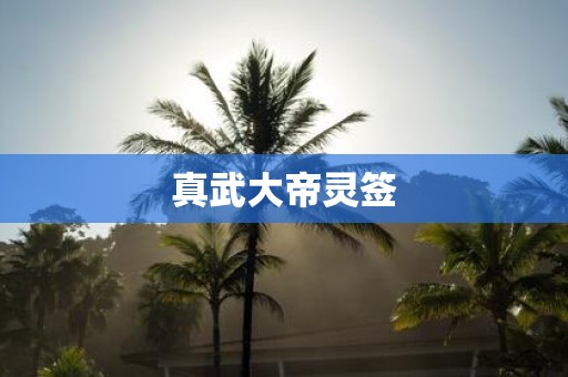真武大帝灵签