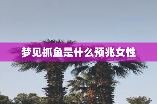 梦见抓鱼是什么预兆女性