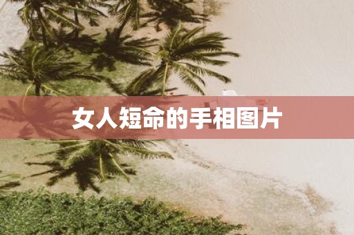 女人短命的手相图片