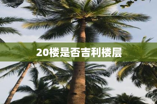20楼是否吉利楼层