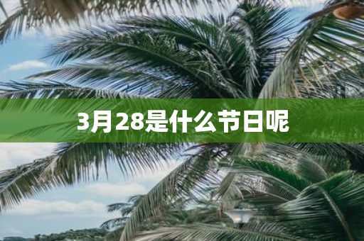 3月28是什么节日呢
