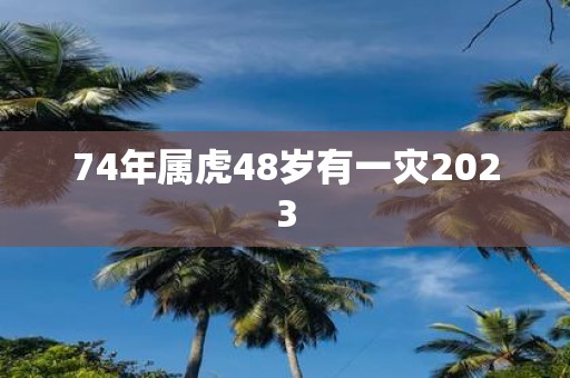 74年属虎48岁有一灾2025