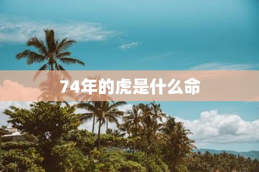 74年的虎是什么命