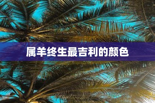 属羊终生最吉利的颜色