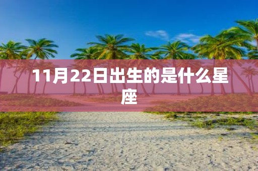 11月22日出生的是什么星座