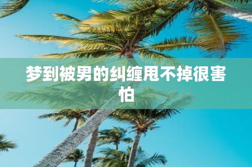 梦到被男的纠缠甩不掉很害怕