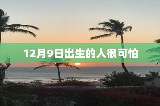 12月9日出生的人很可怕