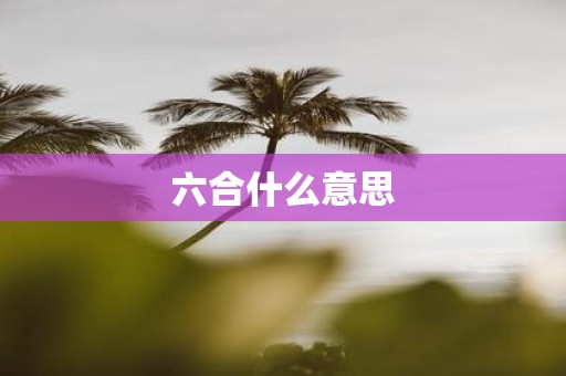 六合什么意思