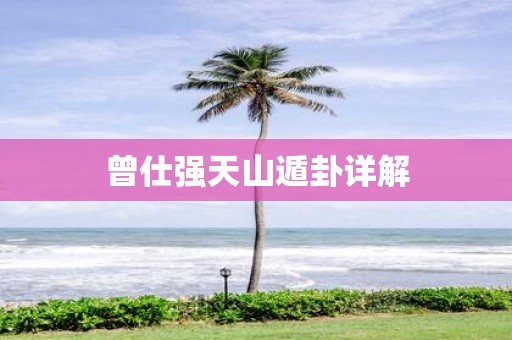 曾仕强天山遁卦详解