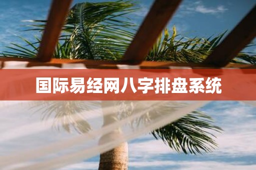 国际易经网八字排盘系统