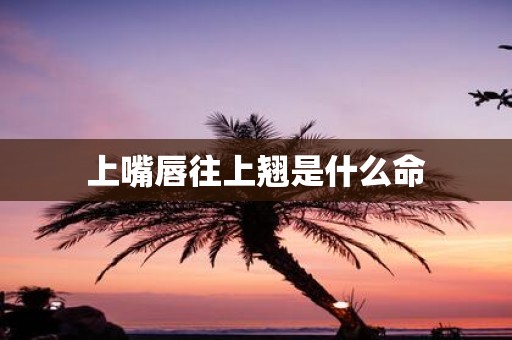 上嘴唇往上翘是什么命
