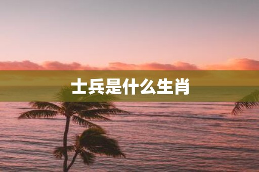 士兵是什么生肖