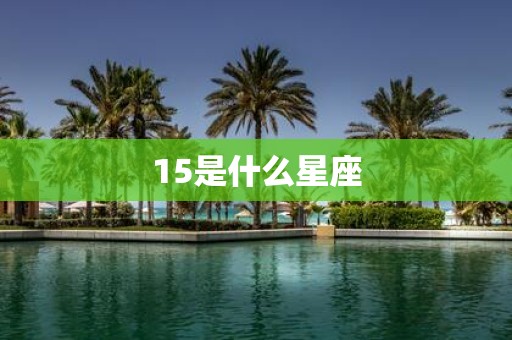 15是什么星座