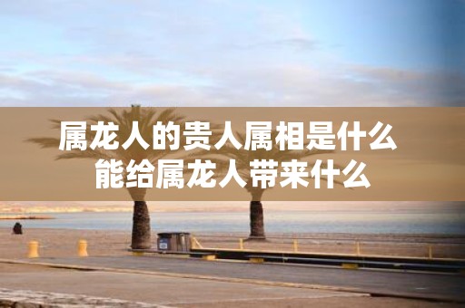 属龙人的贵人属相是什么 能给属龙人带来什么