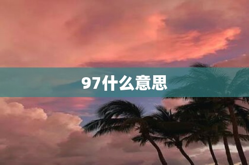 97什么意思