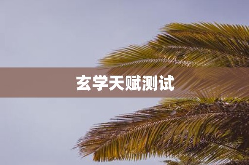玄学天赋测试