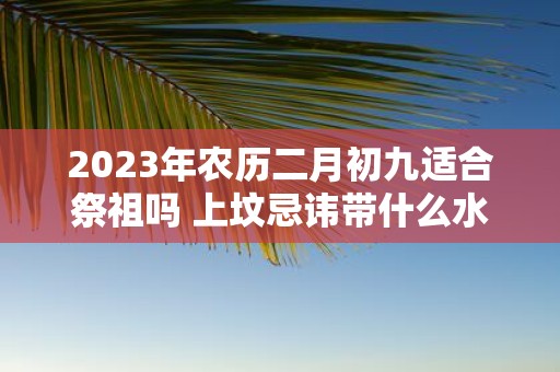 2025年农历二月初九适合祭祖吗 上坟忌讳带什么水果