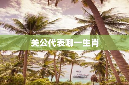 关公代表哪一生肖