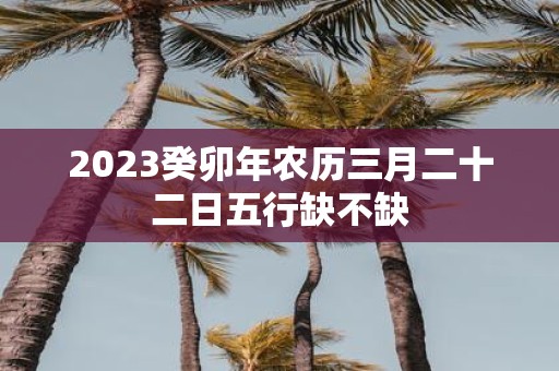 2025癸卯年农历三月二十二日五行缺不缺