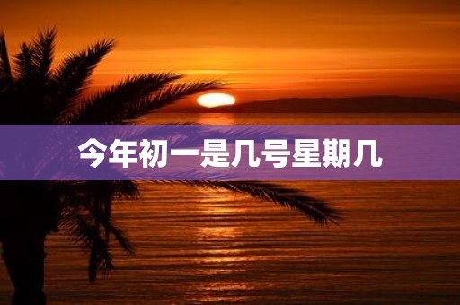 今年初一是几号星期几