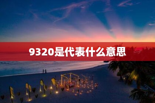9320是代表什么意思