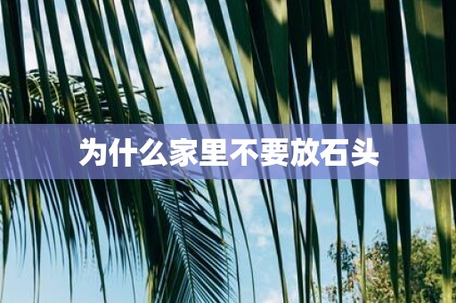 为什么家里不要放石头