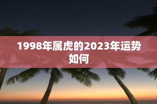 1998年属虎的2025年运势如何