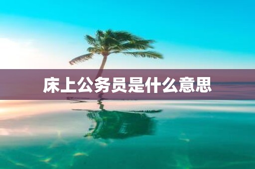床上公务员是什么意思