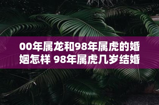00年属龙和98年属虎的婚姻怎样 98年属虎几岁结婚最好