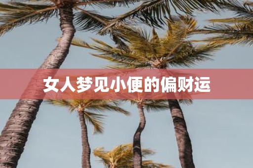 女人梦见小便的偏财运