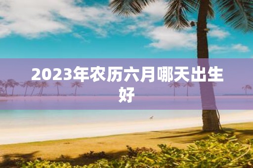 2025年农历六月哪天出生好