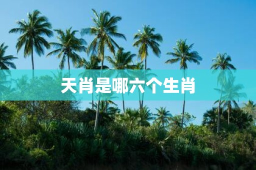 天肖是哪六个生肖