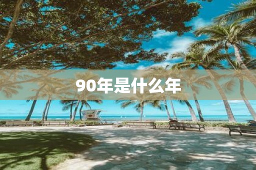 90年是什么年