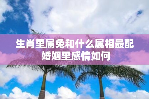 生肖里属兔和什么属相最配 婚姻里感情如何