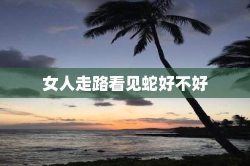 女人走路看见蛇好不好