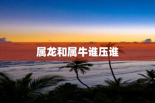 属龙和属牛谁压谁