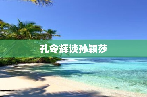 孔令辉谈孙颖莎
