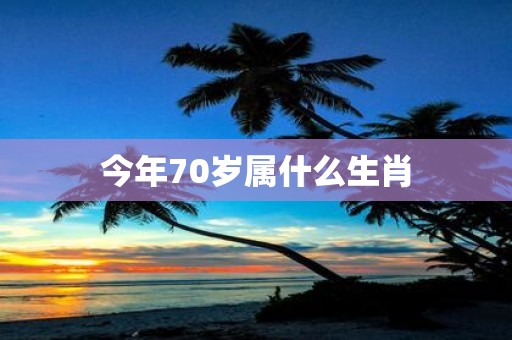 今年70岁属什么生肖