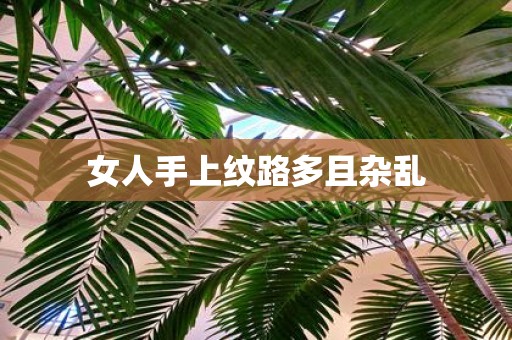 女人手上纹路多且杂乱