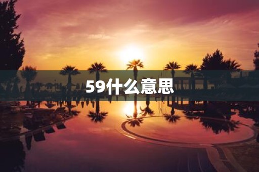 59什么意思