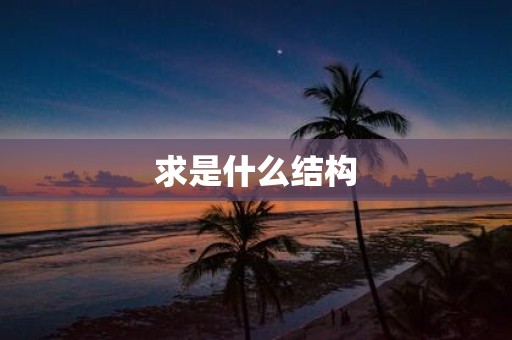求是什么结构