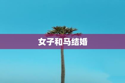女子和马结婚