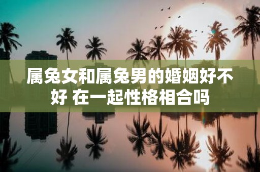 属兔女和属兔男的婚姻好不好 在一起性格相合吗