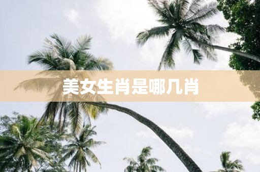 美女生肖是哪几肖