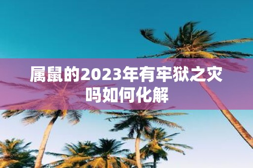 属鼠的2025年有牢狱之灾吗如何化解