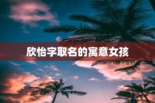 欣怡字取名的寓意女孩