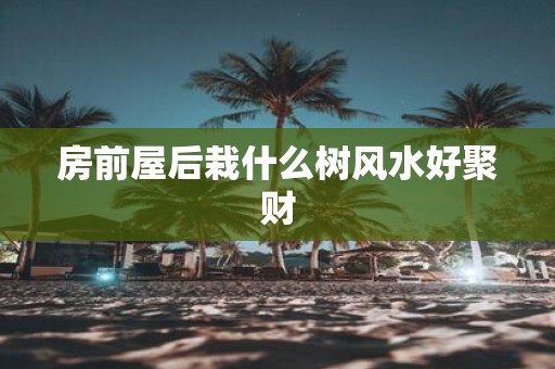 房前屋后栽什么树风水好聚财