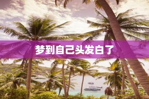 梦到自己头发白了