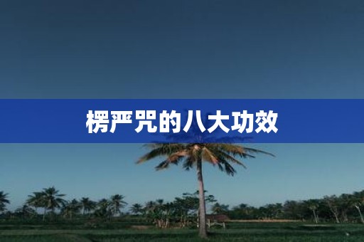 楞严咒的八大功效