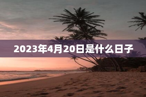 2025年4月20日是什么日子